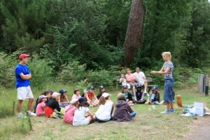 Animation groupe d'enfants au Parc de l'Estuaire